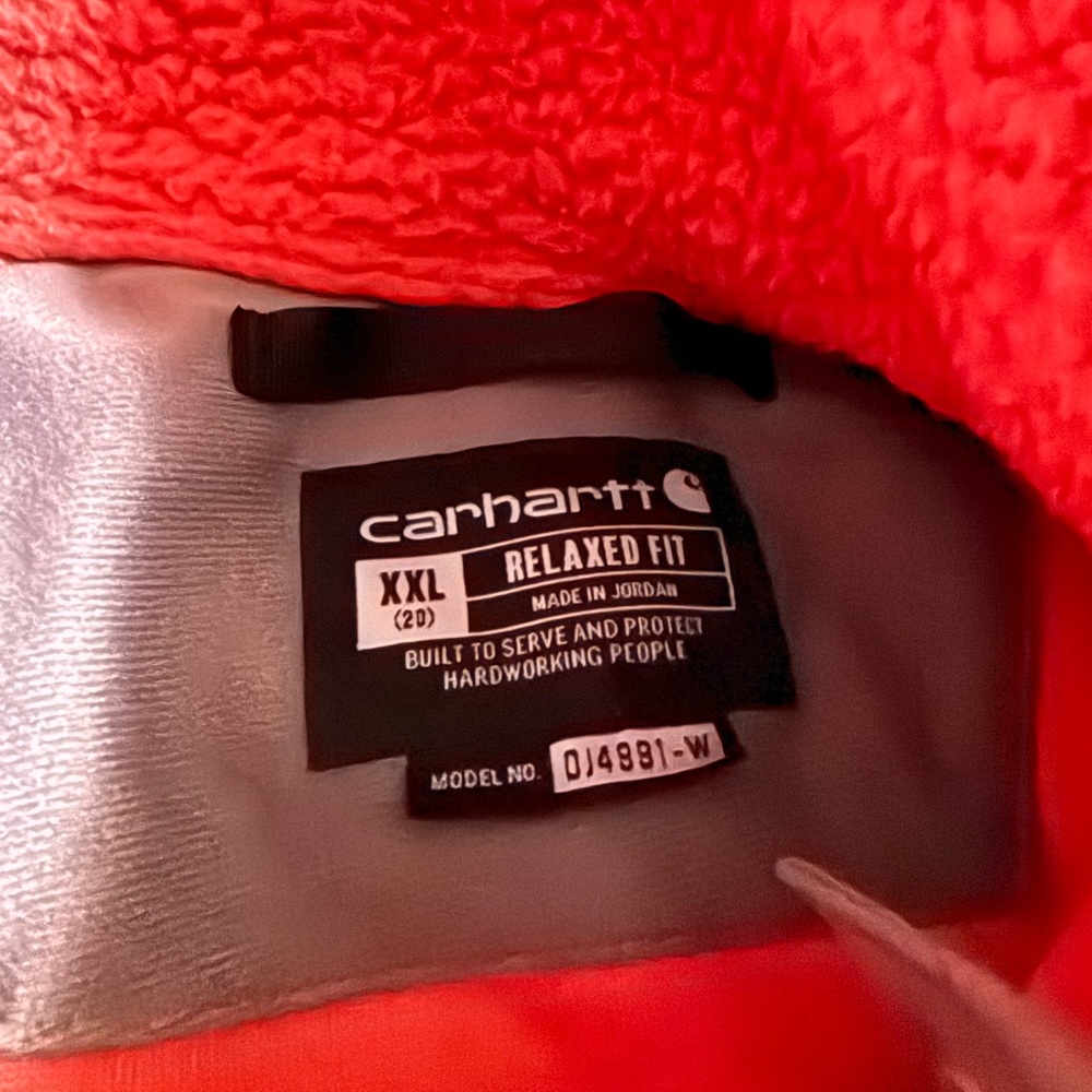 Carhartt Red Relaxed Fit Jacket XXL